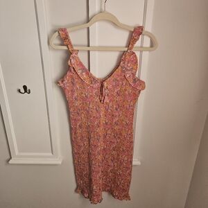 NWT Japna Smocked Floral Mini Dress